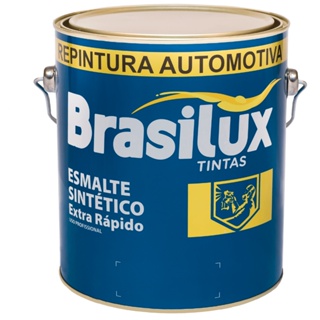 Tinta  Esmalte Sintético Automotivo Preto Cargo Semi Fosco 900ml Secagem Rápida Brasilux em Oferta na Shopee