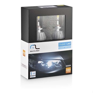 PAR DE LÂMPADAS SUPER LED HB3 6200K MULTILASER (AU830) em Oferta na Shopee