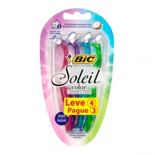 Aparelho para Depilar Descartável Bic Soleil 4 Unidades