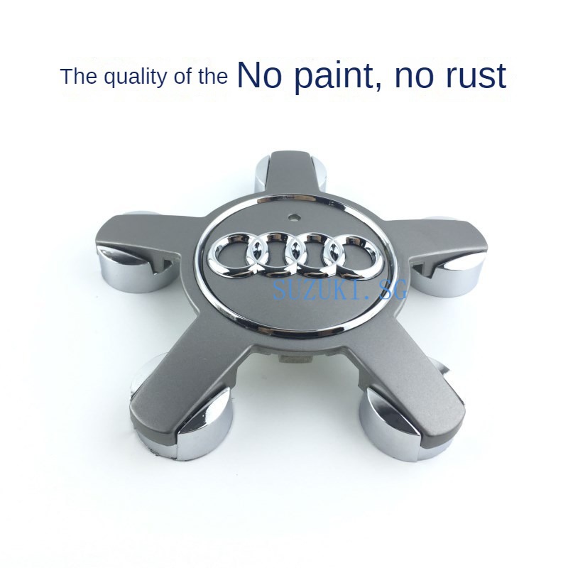 Detalhes do Adequado Para Capa De Cubo De Roda Audi A3 A4 A6L Q3 Q5 Q7 A5 A7 Logotipo Do Centro De Pneus De Cinco Garras Carros