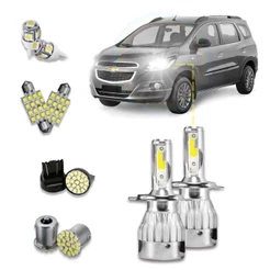 Kit Ultra Led Spin 2012 À 2020 20000Lm Alta Baixa Milha + Leds Internos