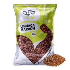 Semente de Linhaça Marrom 1Kg - P&P