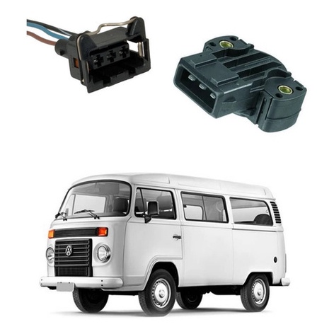 Plug Conector Chicote Sensor Borboleta Tps Kombi Ar em Oferta na Shopee