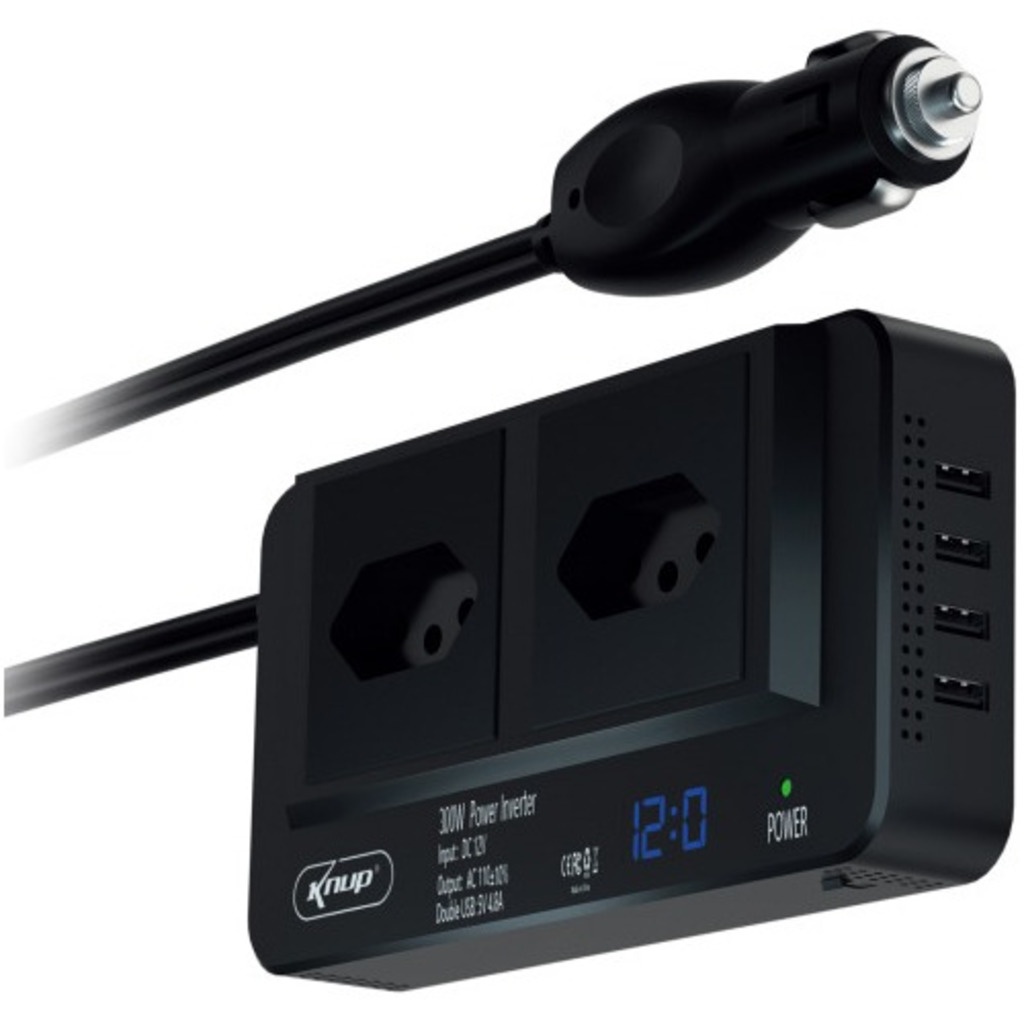 Inversor Automotivo Veicular De Tensão 12v 110v/220v Digital em Oferta na Shopee