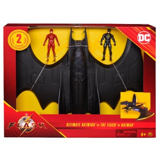 The Flash - Veículo Asa de Morcego com 2 Figuras de 10cm