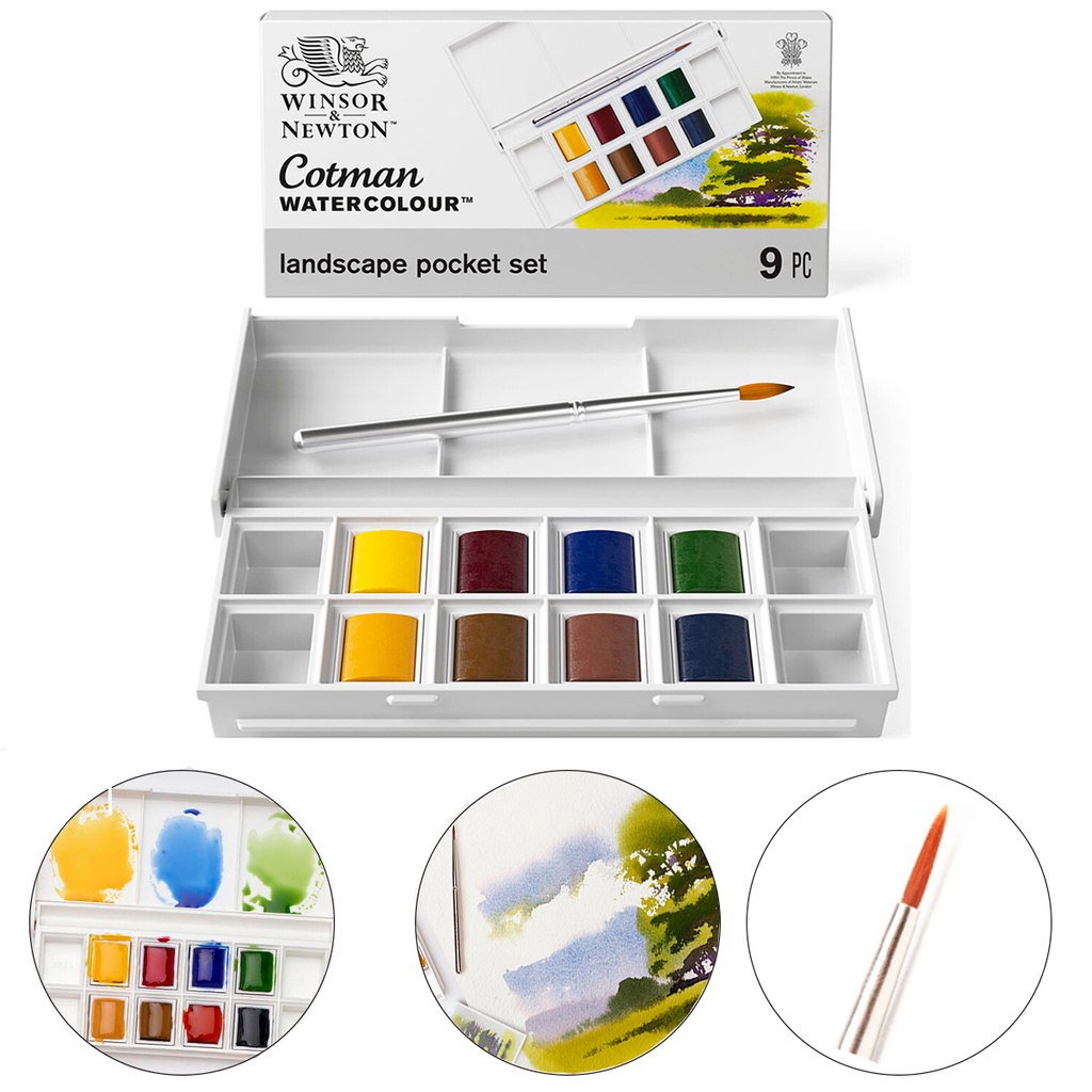 Estojo Aquarela Cotman Landscape Winsor & Newton