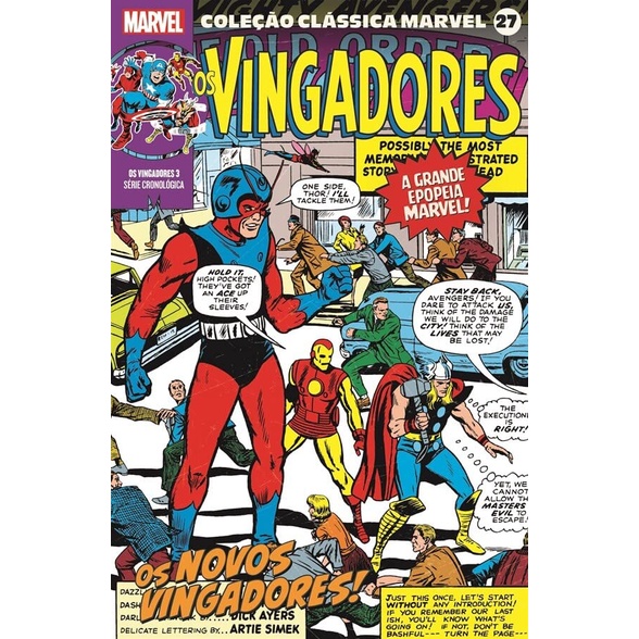Hq Coleção Clássica Marvel Vol. 27 Vingadores Vol 3