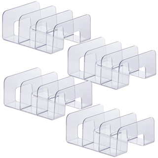 Kit 4 Organizador Acrilico Escritorio Estante Sala Multiuso Livros Bolsa Clutch Carteira Paramount em Oferta na Shopee