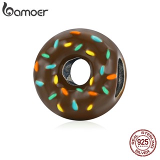 Pulseira Bamoer De Prata Real 925 Charm Bead Estilo Lindo Ajuste Formato De Inclinado E Pulseira / Acessórios De Moda Diy Scc1820