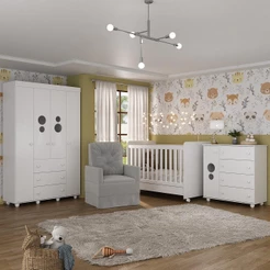 Quarto Completo com Poltrona de Amamentação Pimpolho Multimóveis MP4067