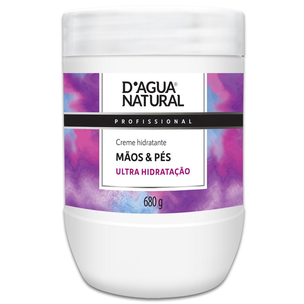 Creme Hidratante Profissional Dagua Natural Mãos E Pés 680g Ultra Hidratação