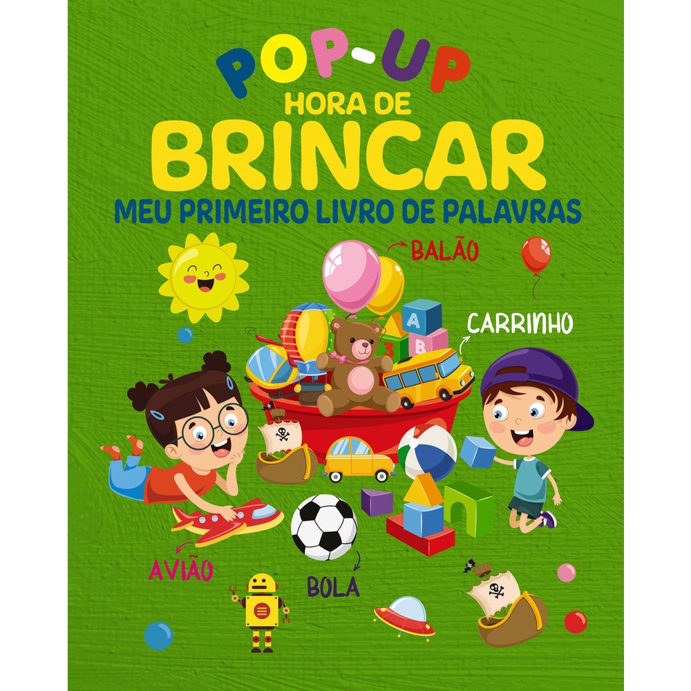 Hora de Brincar Meu Primeiro Livro de Palavras | Pop-Up em Oferta na Shopee