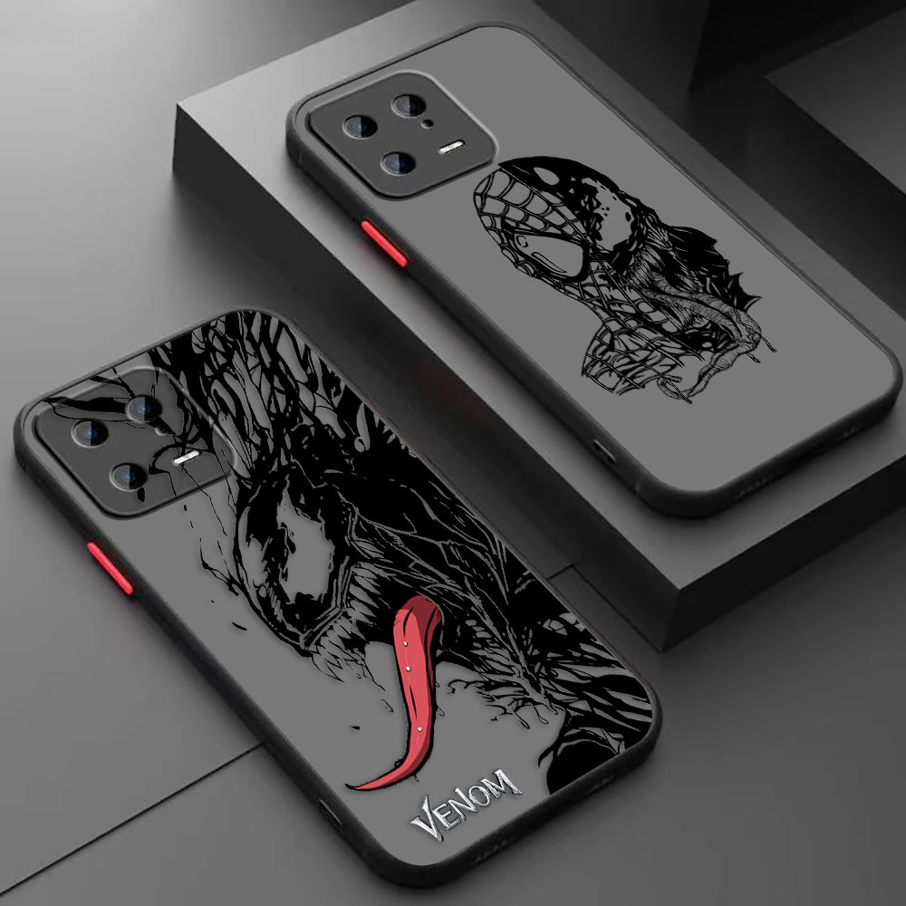 Esboço Legal Venomizado Homem Aranha Veneno Fosco Capa De Celular Para Xiaomi 13 12 12T 12X 11 11T 10 10T Pro Lite Ultra Poco F4 GT M3 M4 X4 NFC 4G 5G