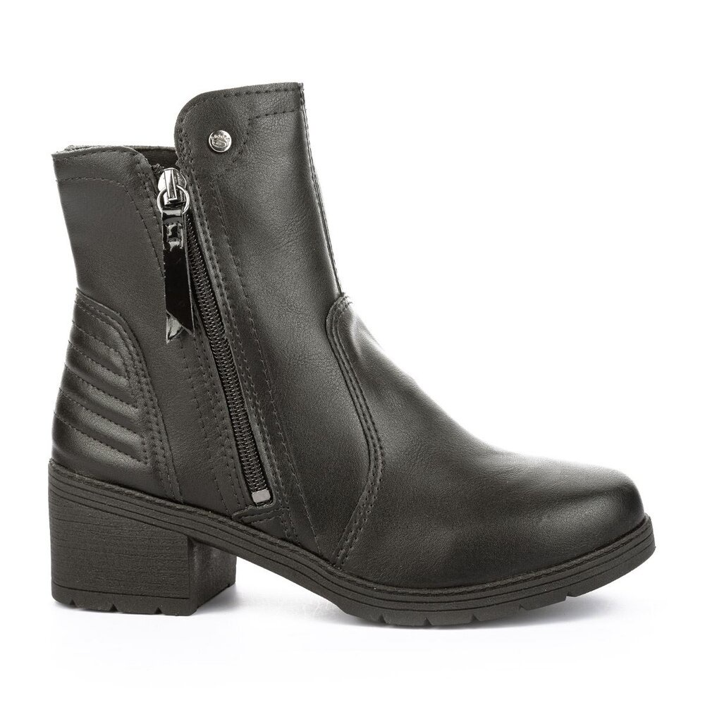 Bota Infantil Pink Cats Berteli de Cano Curto Preta V3372