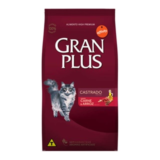 Ração Gran Plus Gatos Castrados Carne 3kg em Oferta na Shopee
