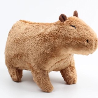 Capivara Filó de Pelúcia 30cm Fofinha Marrom Antialérgica