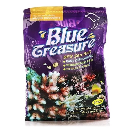 Sal Blue Treasure Sps Sea Salt 6,7 Kg - Aquario Marinho Sais