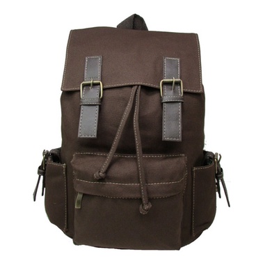 Bolsa Mochila Em Lona Resistente Nacional Masculino Feminino