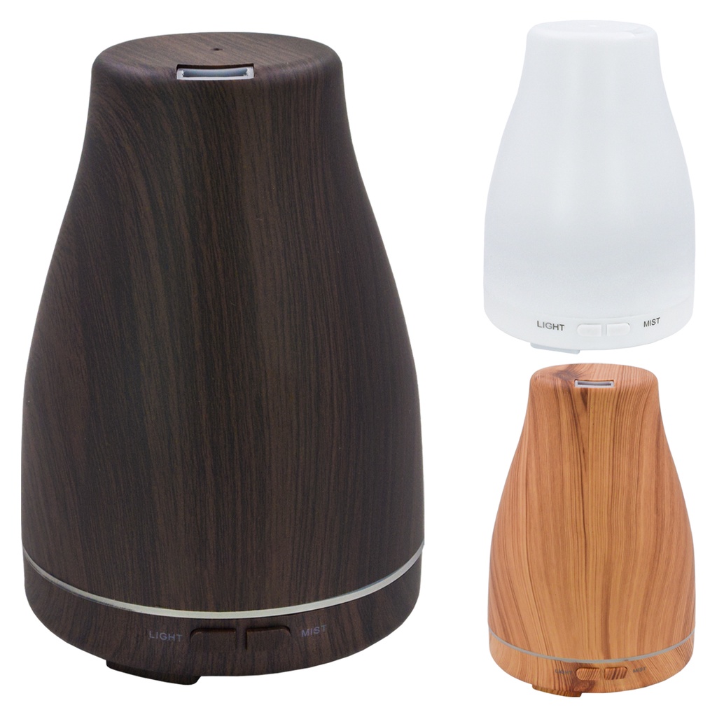 Umidificador Aromatizador RGB LED Colorido Luminaria Sala Casa Escritorio Relaxa Melhora o Ar Compacto Recomendado para Saúde Essencias