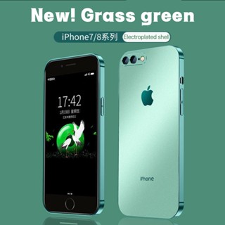 Compatível Com O iPhone 7 8 Plus Revestido De silicone ultra-Fino Fosco Resistente A Impressões Digitais De Borda Reta Capa Macia