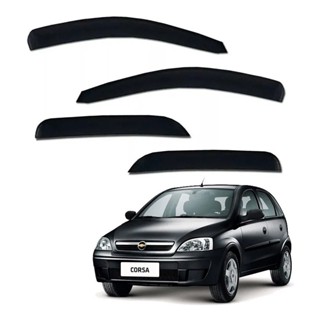 Calha De Chuva Defletor Corsa Hatch Sedan 2002 A 2012 4 Portas Fume Tiger GM3494