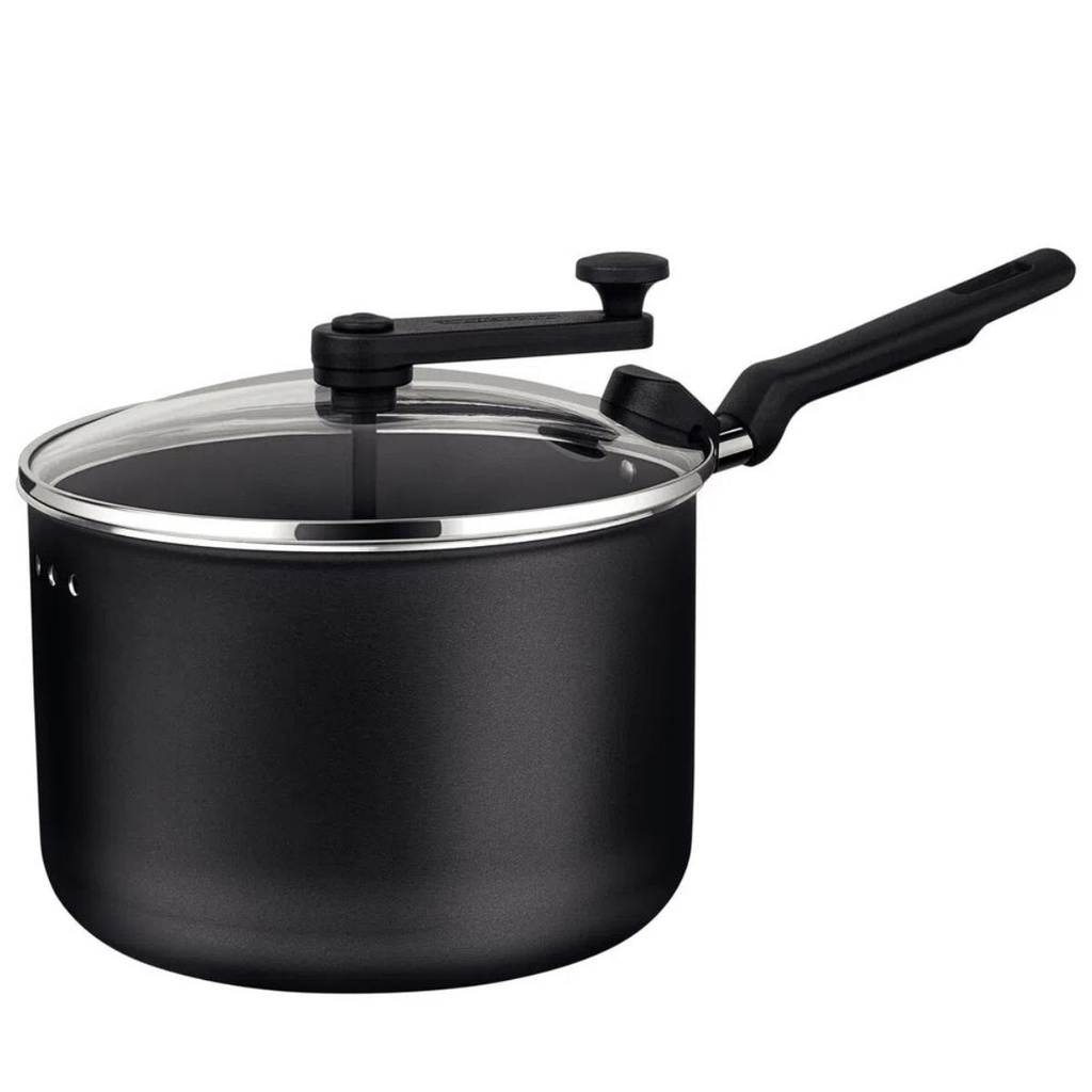 Pipoqueira Tramontina Loreto em Alumínio com Revestimento em Antiaderente Starflon Max Grafite 20 cm 3,5 L - 20387020 em Oferta na Shopee