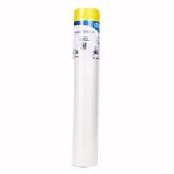 Filme Plástico Transparente MaskPro com Fita Crepe para Mascaramento - 2,4mts x 20mts