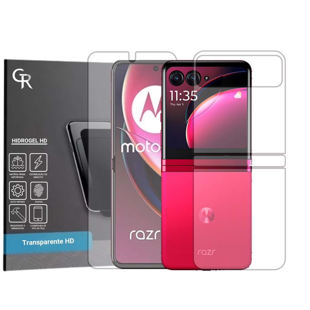 Película Hidrogel Frente Verso Para Motorola Razr 40 Ultra