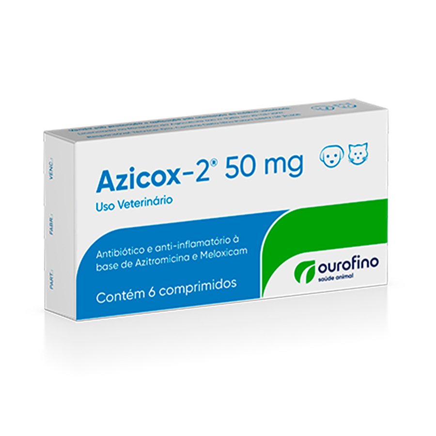 Azicox-2 50mg com 6 Comprimidos