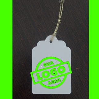 100 Tag  personalizada com Seu Logo em Oferta na Shopee