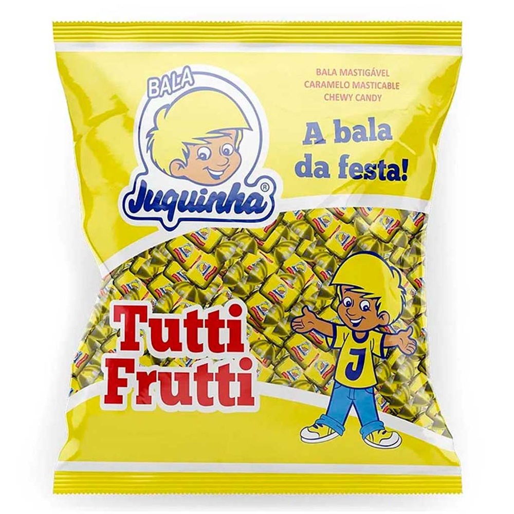 Bala Mastigável Juquinha Tutti Frutti 500g - Florestal em Oferta na Shopee