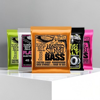 Ernie Ball Cordas De Baixo Elétrico EB Niquelado 4-5 De Rocha Metálica Pesada 2824 2833 2832 2834 2836