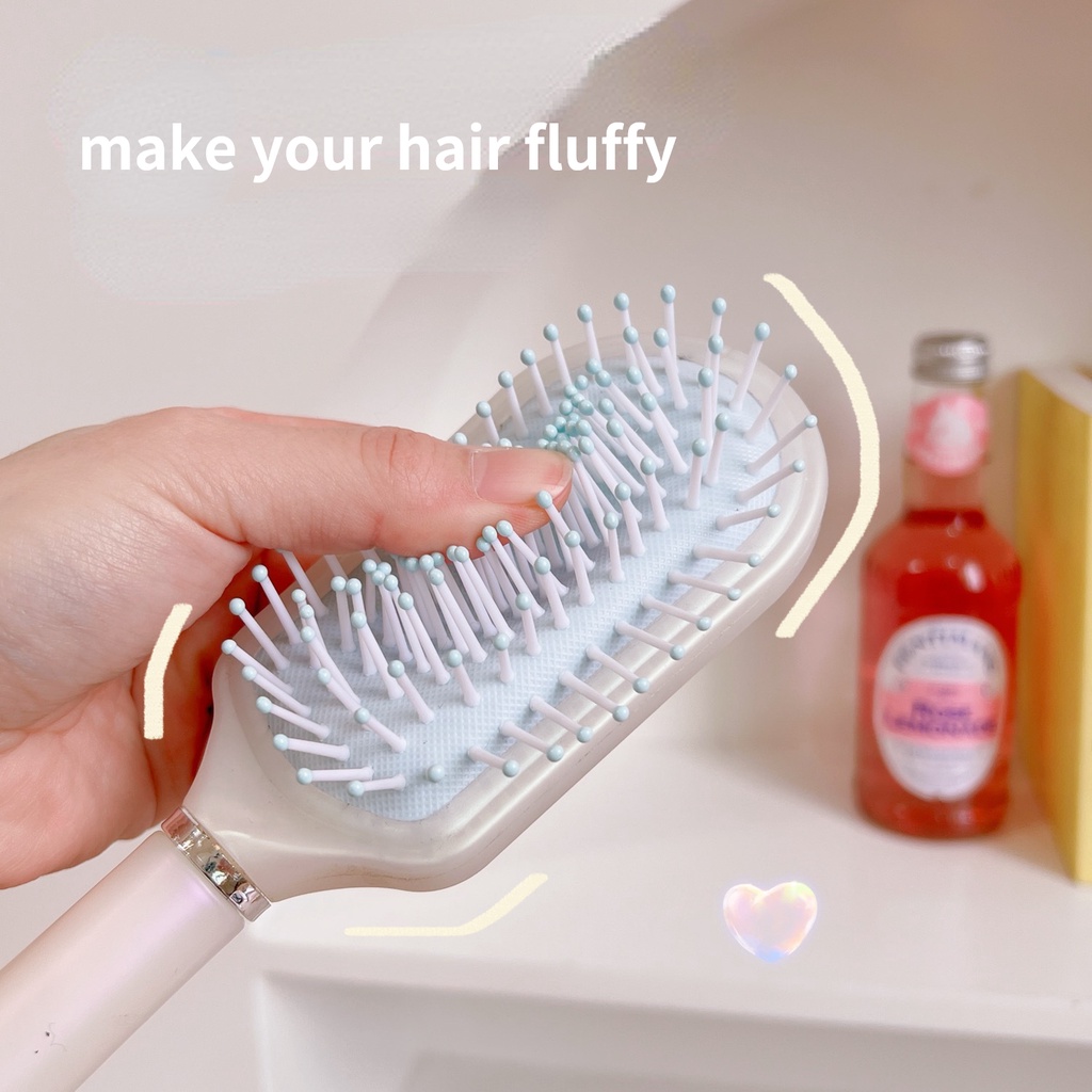 Pente De Almofada De Ar Fofo Para Modelar Cabelos Anti-Massagem Estática Escova De Cabelo Cacheado Feminina Cabeleireiro Estilo
