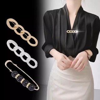 Alfinetes De Broche Ajustáveis Para Mulheres/Clipes De Camisola Reutilizáveis/Anti-Desbotamento De Cintura Apertada Segurança Camisa Prata Dourada