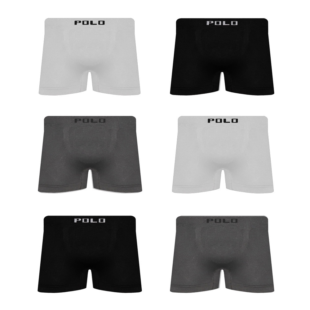 Kit 6 Cueca Polo Star Boxer Box Masculina Sortida em Oferta na Shopee