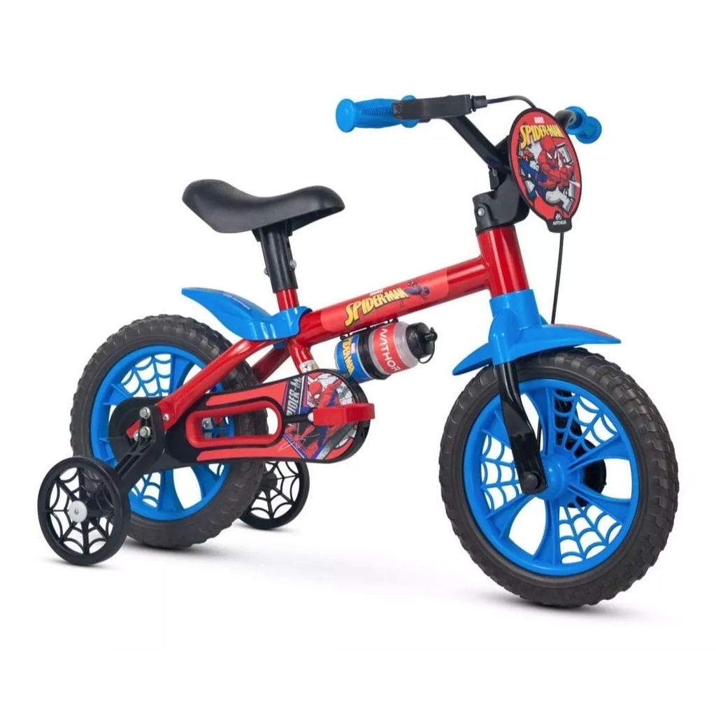 Bicicleta Infantil Nathor Aro 12 Spider Man Homem Aranha em Oferta na Shopee