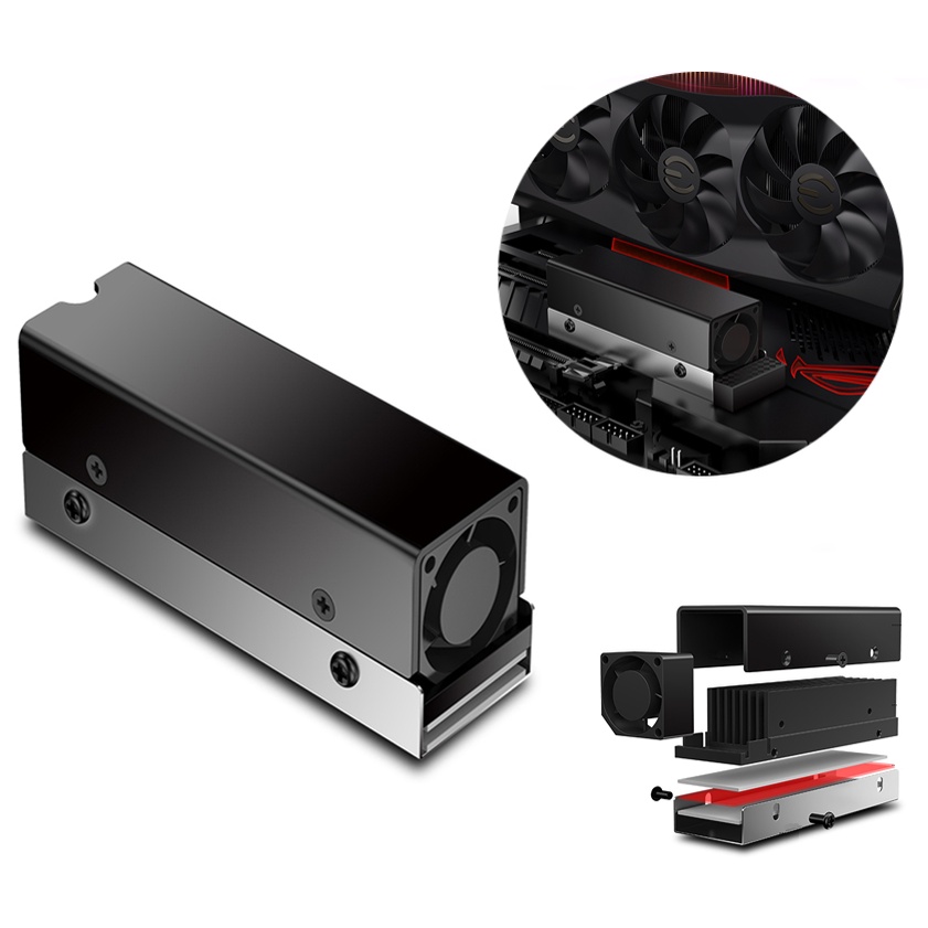 Dissipador de Calor SSd Nvme M.2 Com Ventilador Sem Led
