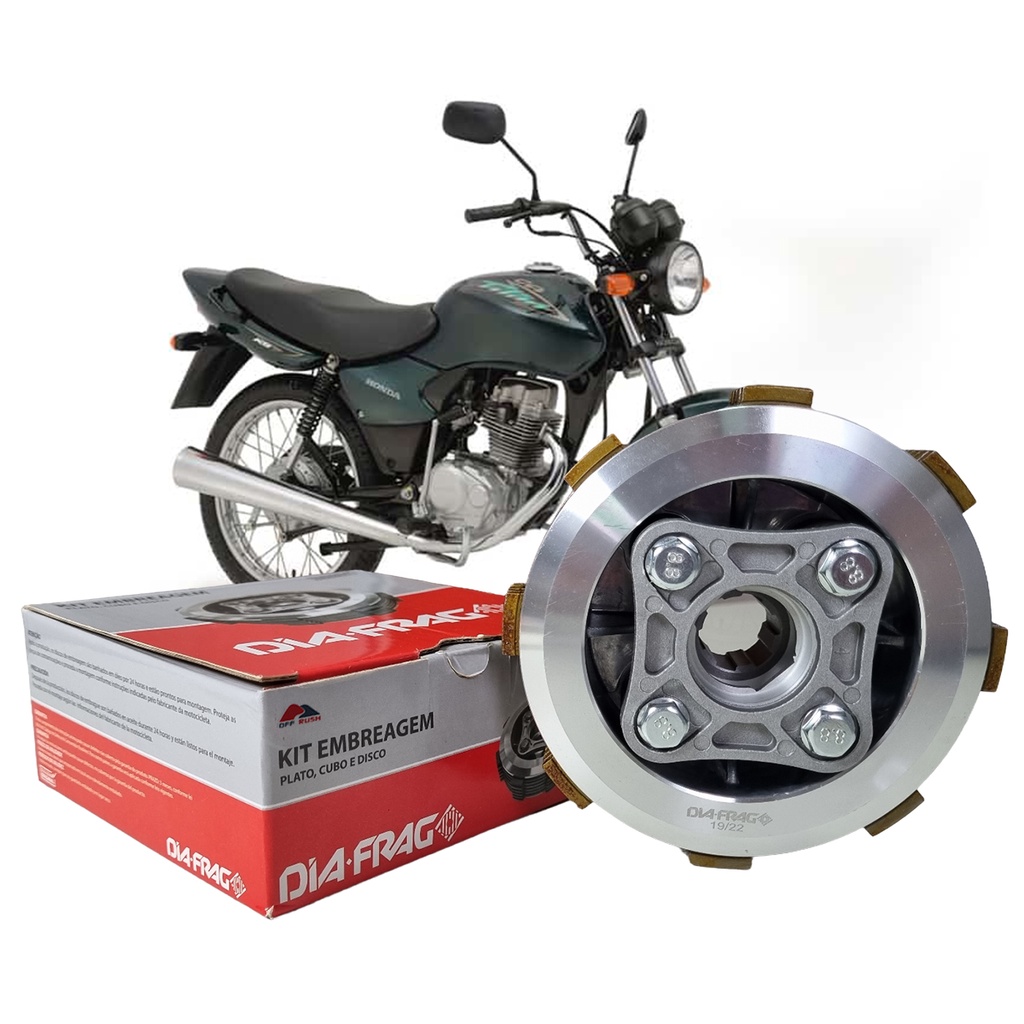 Kit Embreagem Completa Diafrag - Honda CG; Titan; Fan 125 (2000-2008)