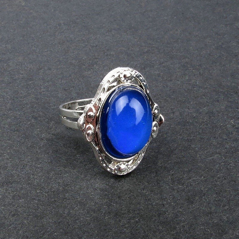 Mulheres mudança de humor anel de cor vintage controle de temperatura ajustável charme