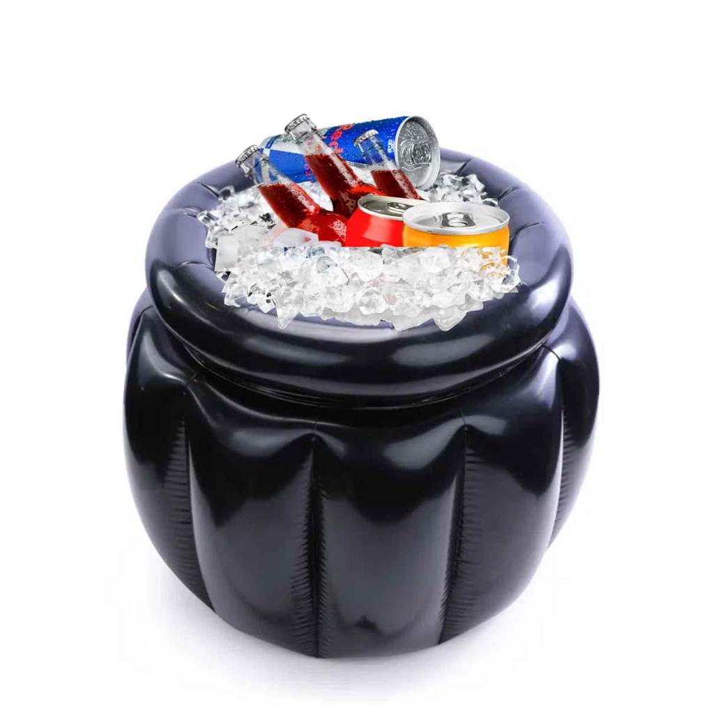 Caldeirão de Bruxa Inflável Cooler Bebidas e Doces Halloween