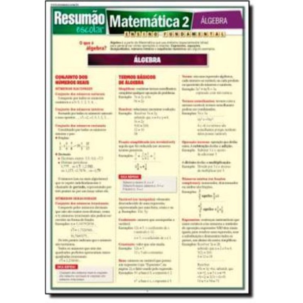 Livro - Resumao - Matematica 2 - Algebra
