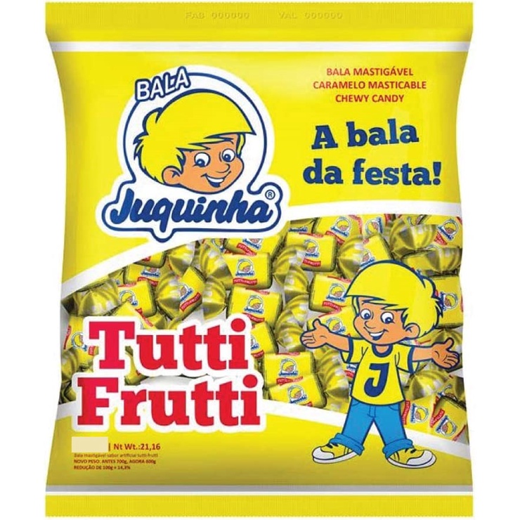 Bala Juquinha Tutti Frutti 500g