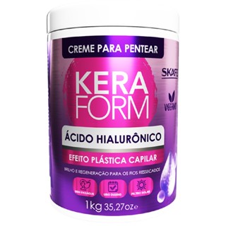 Creme Para Pentear Ácido Hialurónico Regenera 1kg Keraform