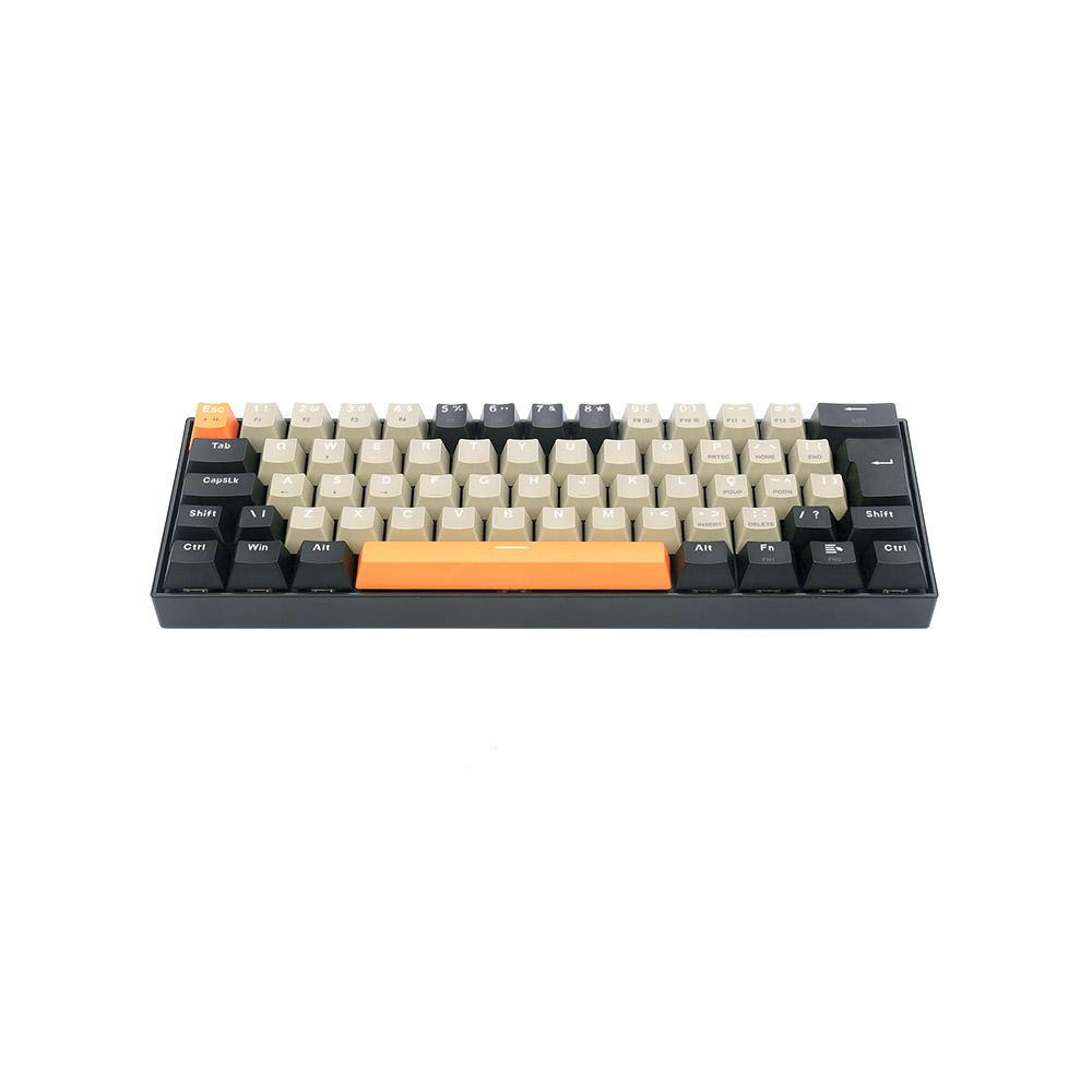 TECLADO MECANICO USB GAMER LAKSHMI SWITCH BROWN REDRAGON K606-OG&GY&BK