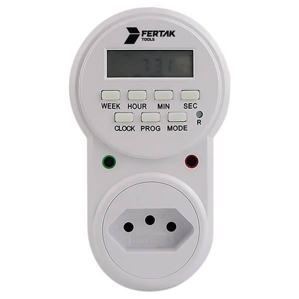 Timer Temporizador Digital Bivolt Liga/Desliga Fertak