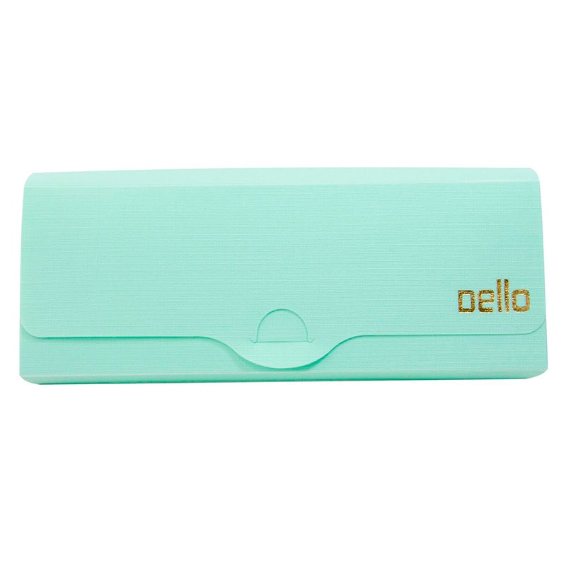 Estojo escolar plástico simples Linho Serena Verde pastel 8800.VP Dello - Stationery