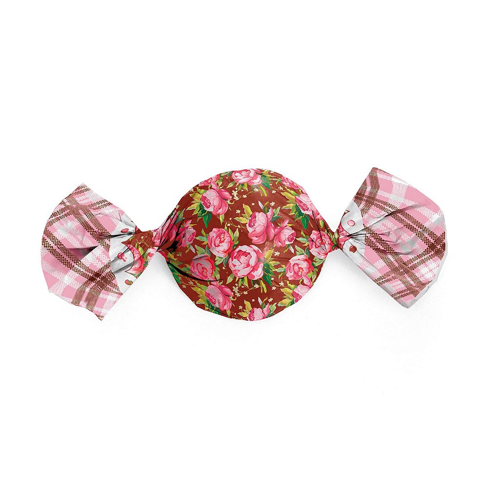 Papel Trufa 14,5x15,5cm - Liberty Marrom - 100 unidades - Cromus