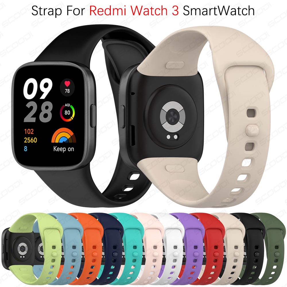 Pulseira Mi WatchBand De Silicone Para Redmi Watch 3 SmartWatch Lite 3