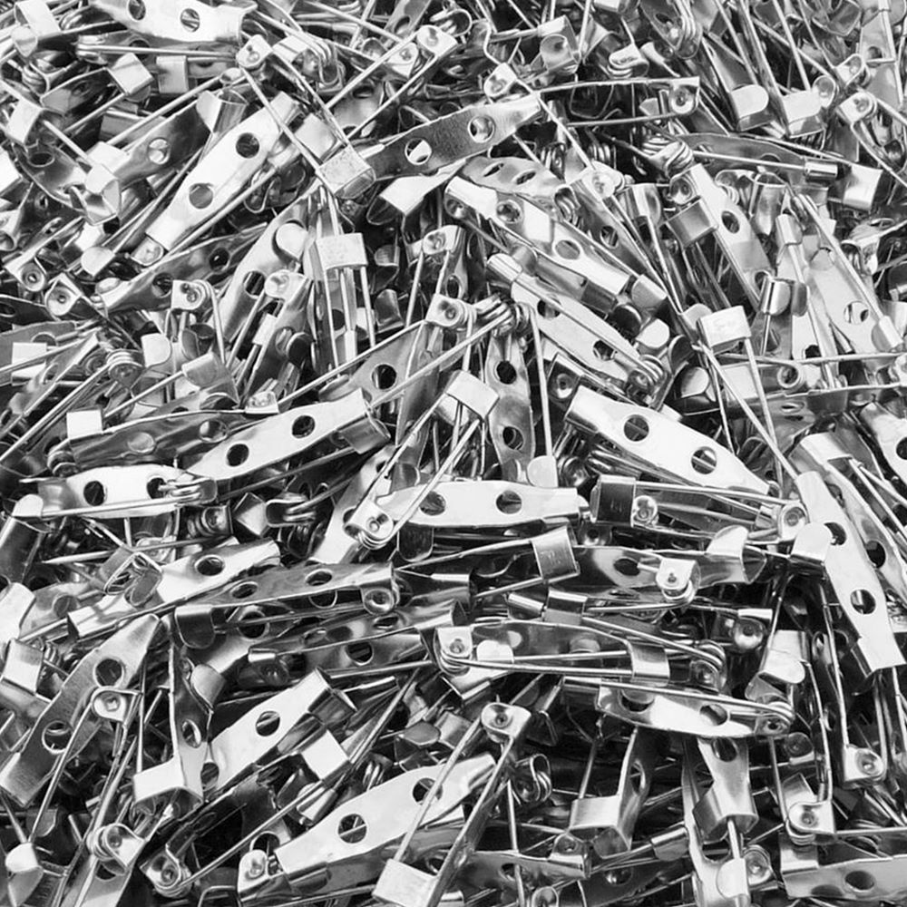 Base De Broche Para Artesanato - Níquel - Prata - 25mm - 100pçs em Oferta na Shopee