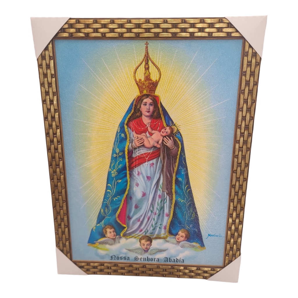 Quadro Decorativo Nossa Senhora Da Abadia 35x45Cm
